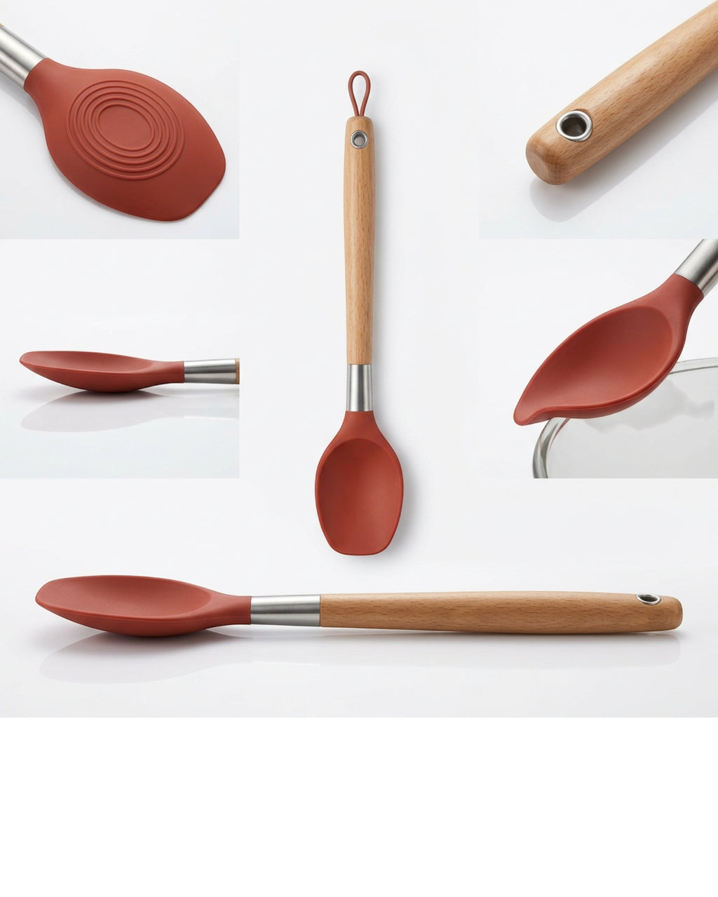 Gaue Flexible Silicone Scraper Spoon Clay 11.6 in